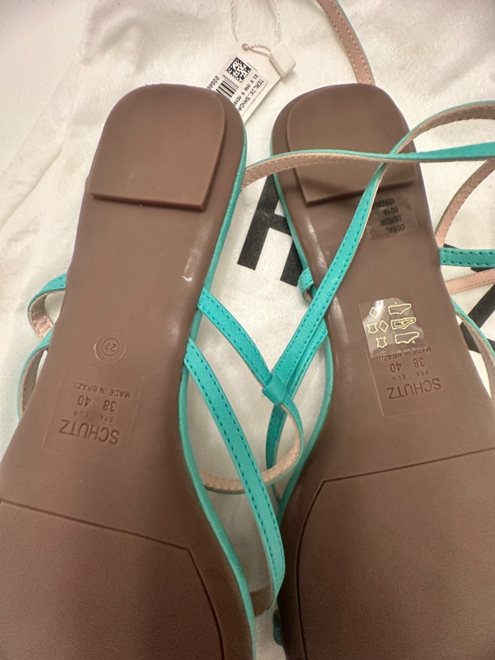 Brand New with Tags (NWT) Schultz strappy flat sandals Size 8 - Picture 8 of 10
